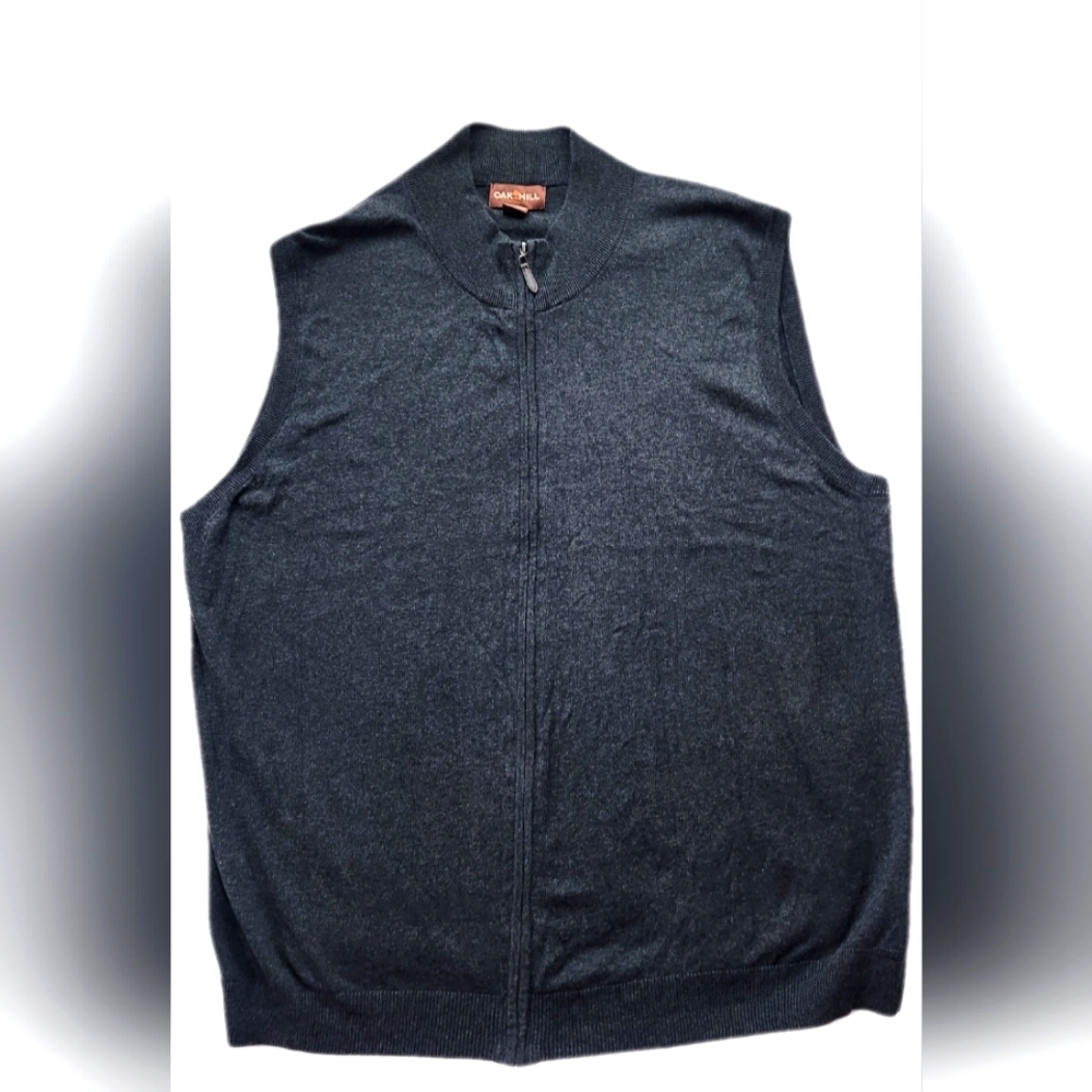 Men's Oak Hill Zip Up Vest, SZ 2XL